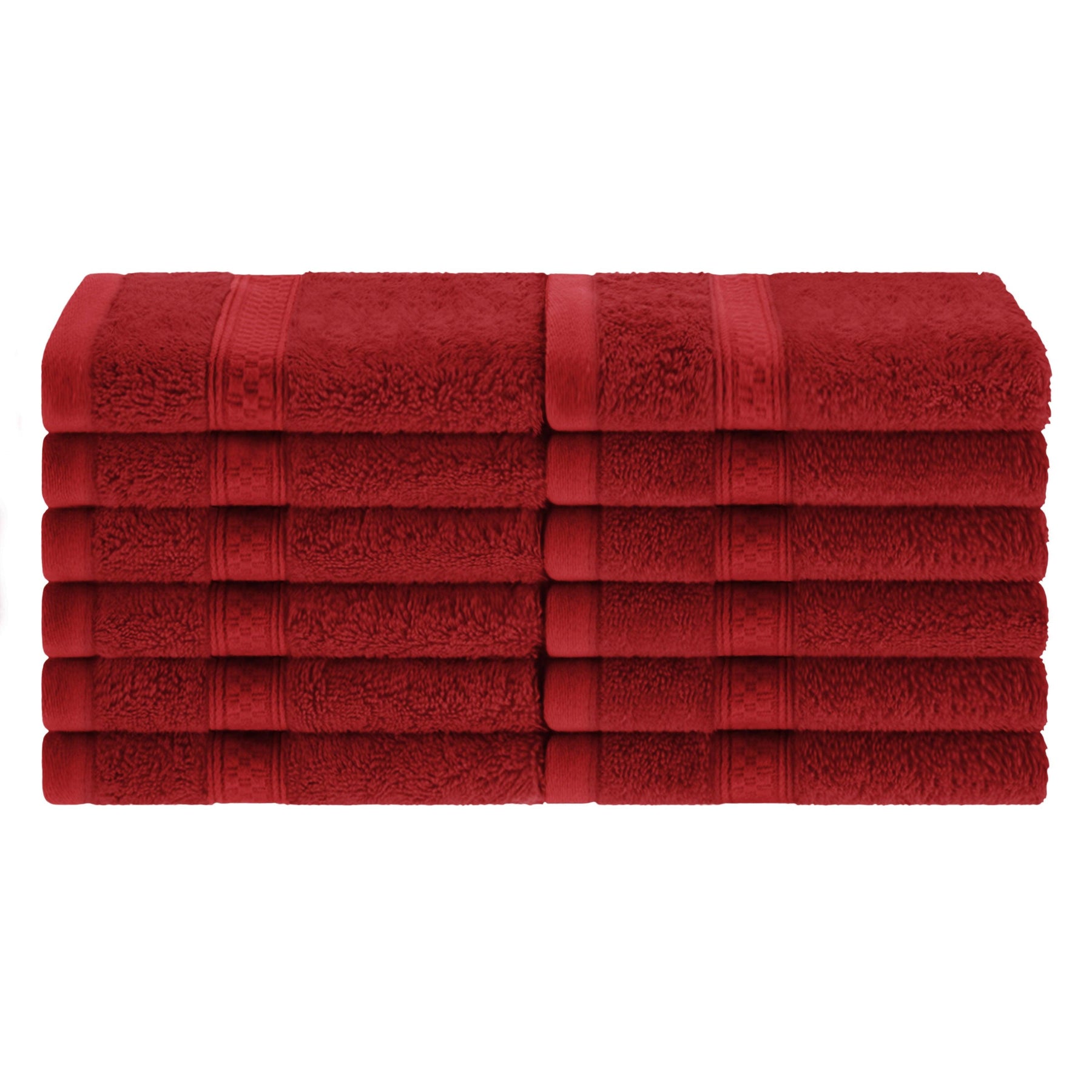 Rayon from Bamboo Ultra-Plush Heavyweight Assorted 12-Piece Towel Set - Crimson