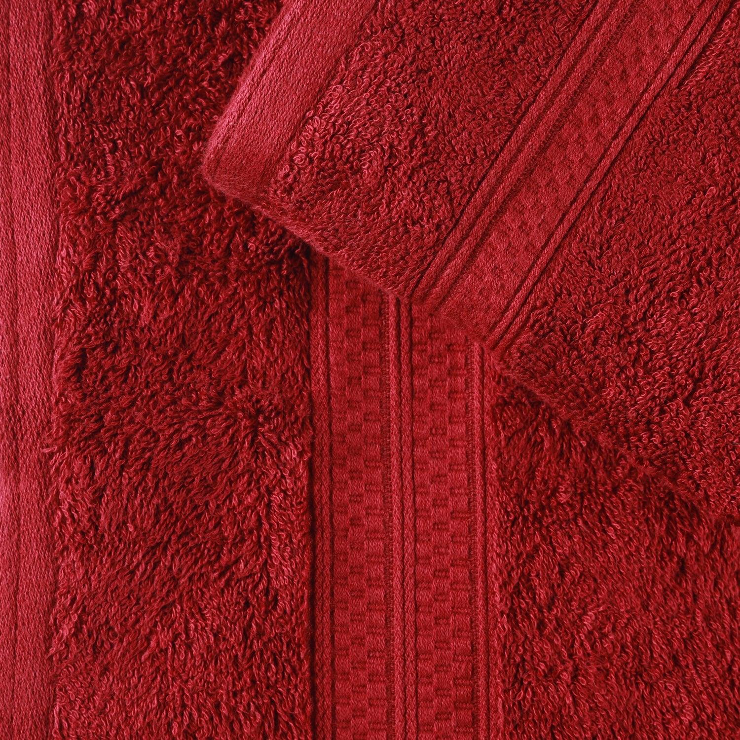 Rayon from Bamboo Ultra-Plush Heavyweight Assorted 6-Piece Towel Set - Crimson