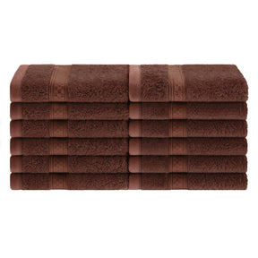 Rayon from Bamboo Ultra-Plush Heavyweight Assorted 12-Piece Towel Set - Cocoa