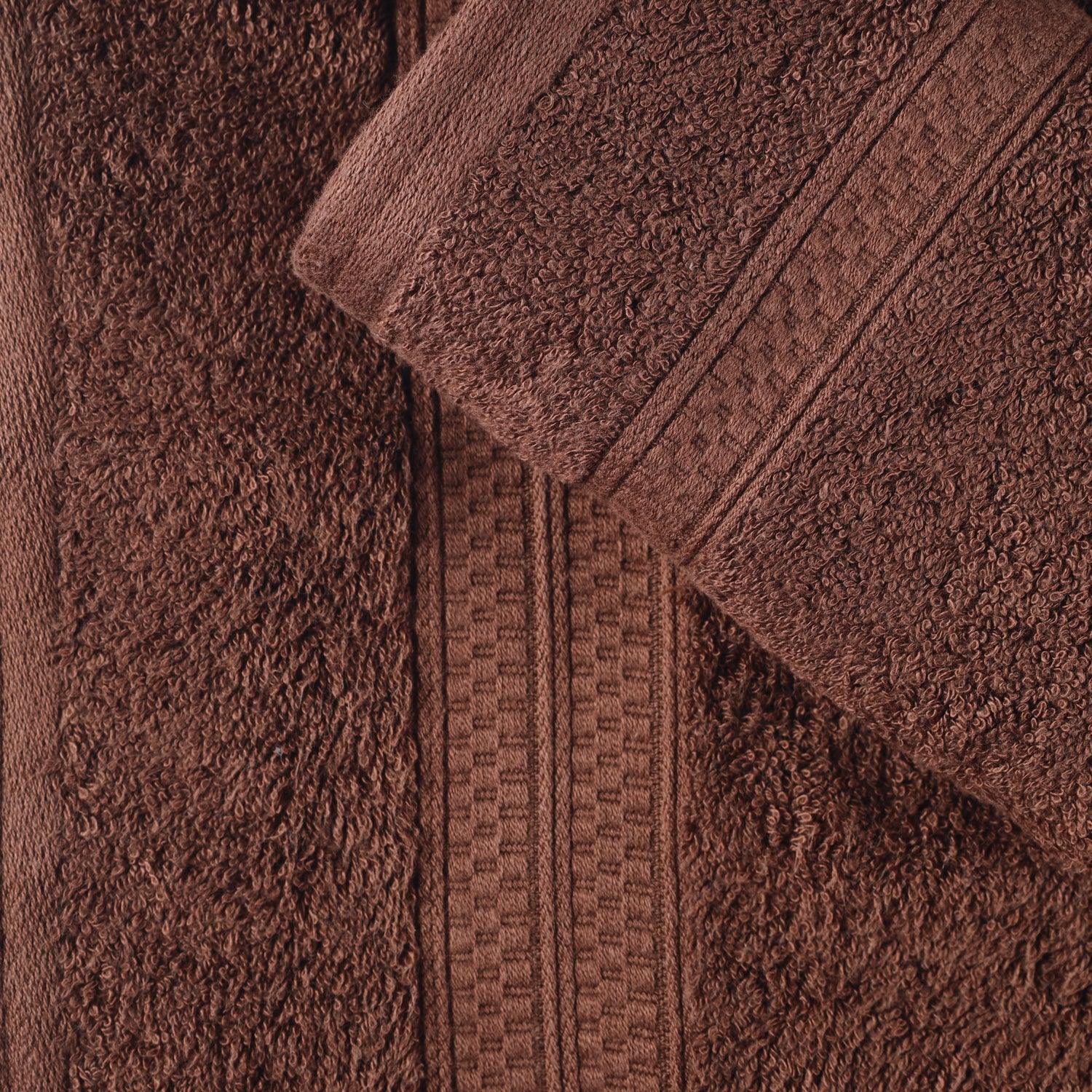 Rayon from Bamboo Ultra-Plush Heavyweight 2-Piece Bath Towel Set -  Chocolate