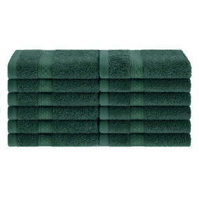 Rayon from Bamboo Ultra-Plush Heavyweight Assorted 12-Piece Towel Set -  Hunter Green
