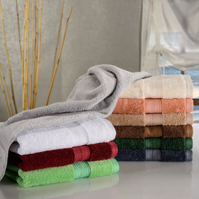 Rayon from Bamboo Ultra-Plush Heavyweight 6-Piece Hand Towel Set - Chrome