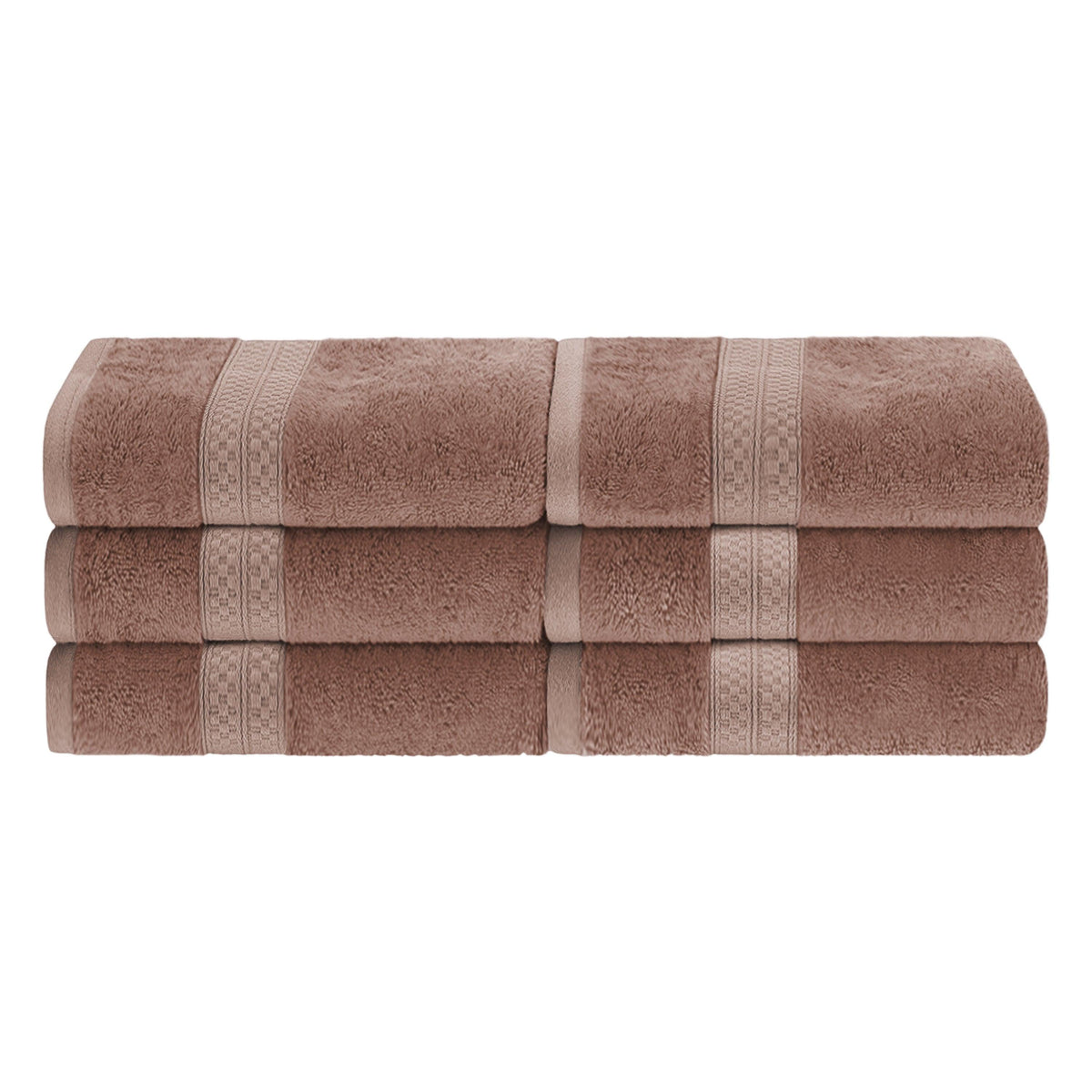 Rayon from Bamboo Ultra-Plush Heavyweight 6-Piece Hand Towel Set - Sand