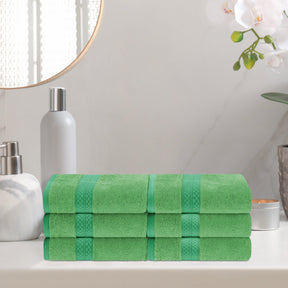 Rayon from Bamboo Ultra-Plush Heavyweight 6-Piece Hand Towel Set - Spring Green