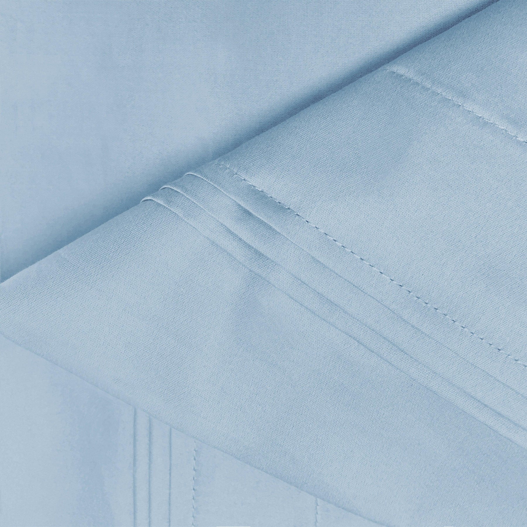 Premium 650 Thread Count Egyptian Cotton Solid Pillowcase Set - Baby Blue