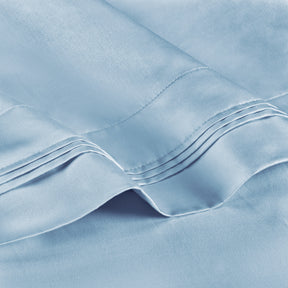Premium 650 Thread Count Egyptian Cotton Solid Pillowcase Set -  Baby Blue