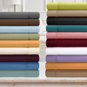  Premium 650 Thread Count Egyptian Cotton Solid Pillowcase Set - Sage