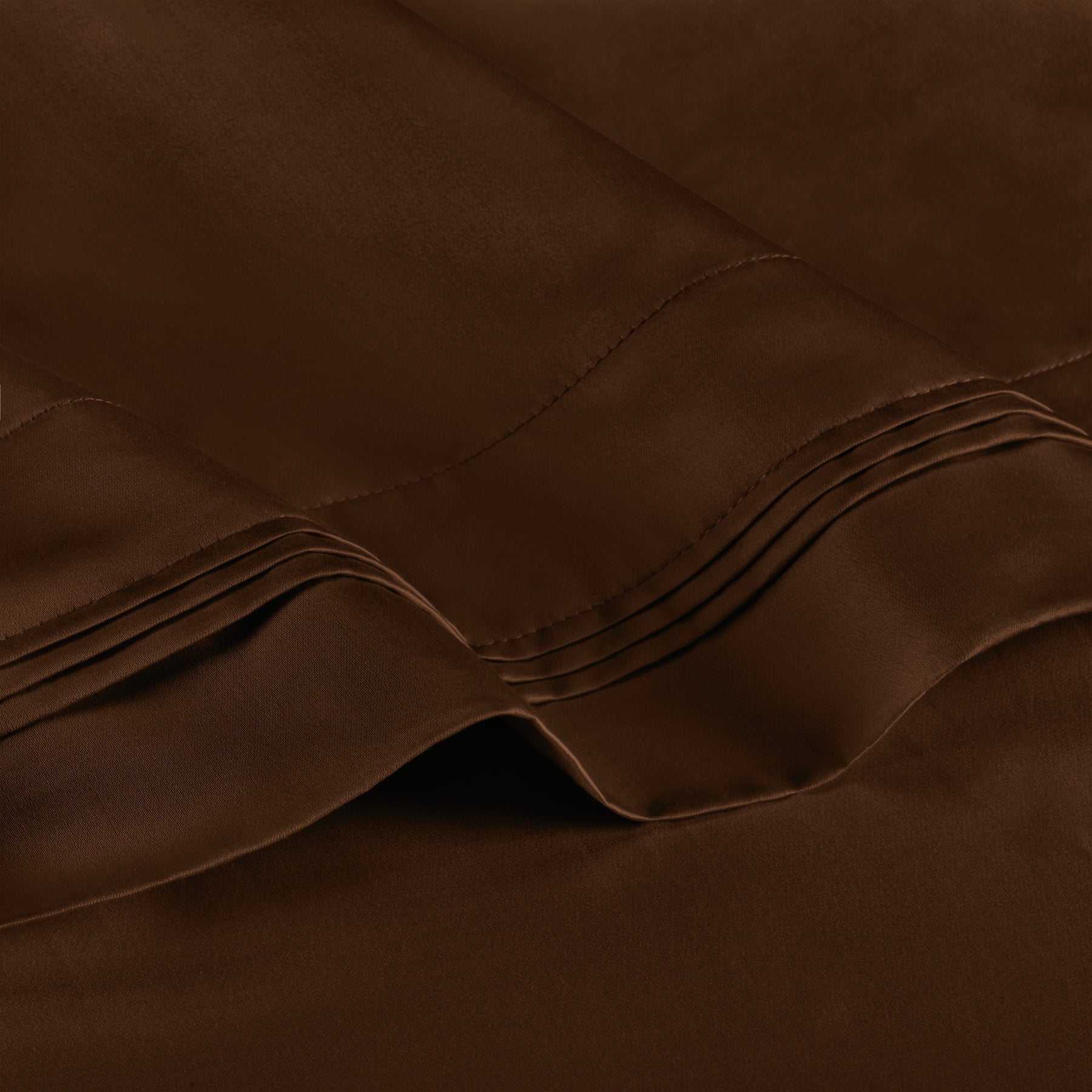 Premium 650 Thread Count Egyptian Cotton Solid Pillowcase Set -  Chocolate