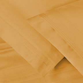 Premium 650 Thread Count Egyptian Cotton Solid Pillowcase Set -  Gold