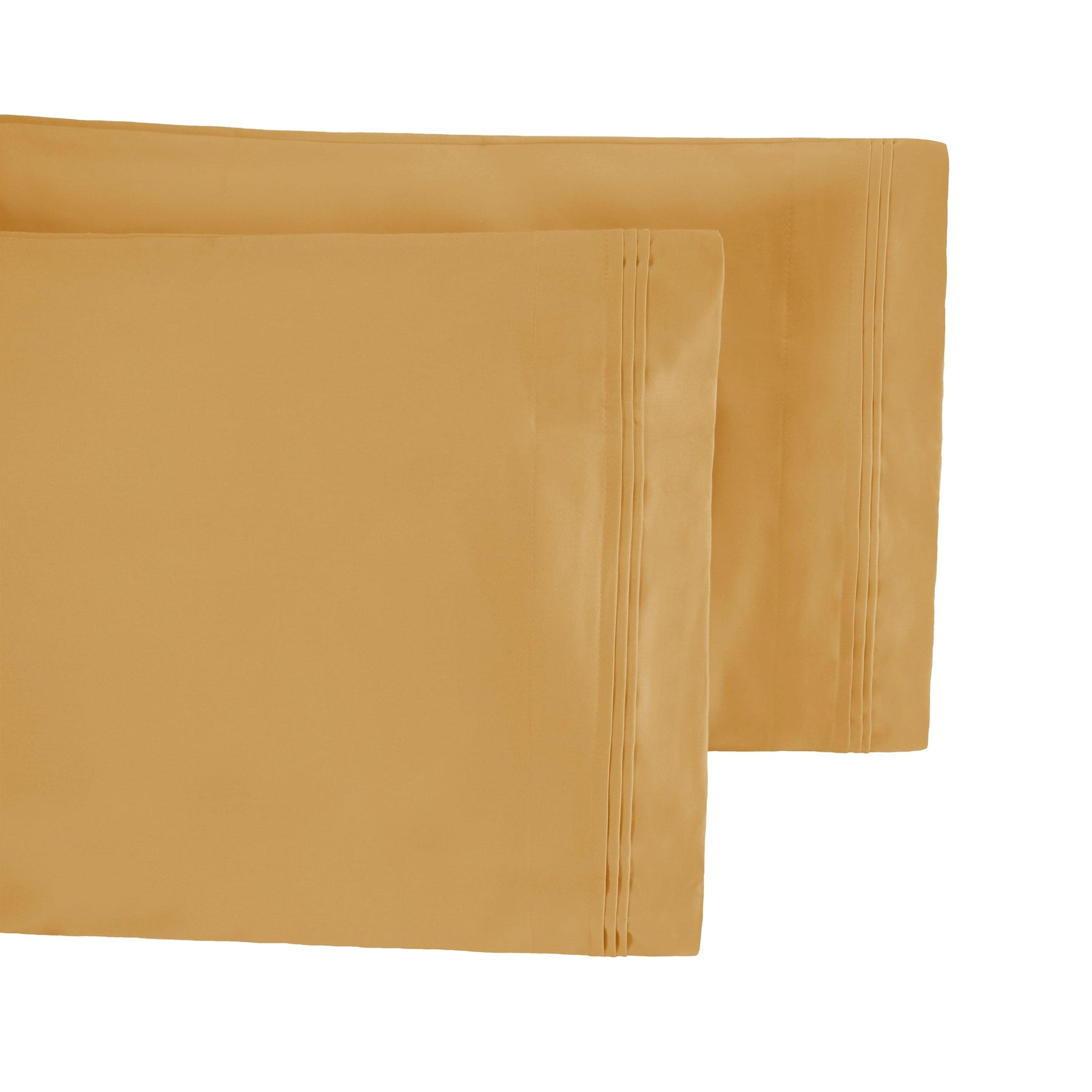 Premium 650 Thread Count Egyptian Cotton Solid Pillowcase Set -  Gold