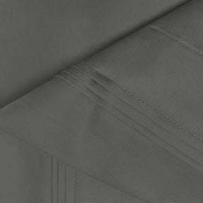 Premium 650 Thread Count Egyptian Cotton Solid Pillowcase Set - Grey 