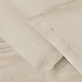 Premium 650 Thread Count Egyptian Cotton Solid Pillowcase Set - Ivory