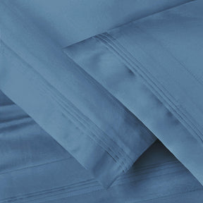 Premium 650 Thread Count Egyptian Cotton Solid Pillowcase Set - Medium Blue