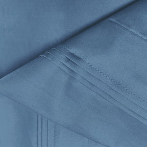Premium 650 Thread Count Egyptian Cotton Solid Pillowcase Set - Medium Blue