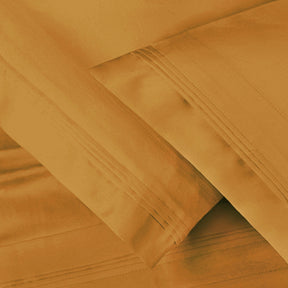 Premium 650 Thread Count Egyptian Cotton Solid Pillowcase Set - Maple Sugar