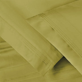 Premium 650 Thread Count Egyptian Cotton Solid Pillowcase Set - Olive Green