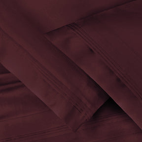 Premium 650 Thread Count Egyptian Cotton Solid Pillowcase Set - Plum