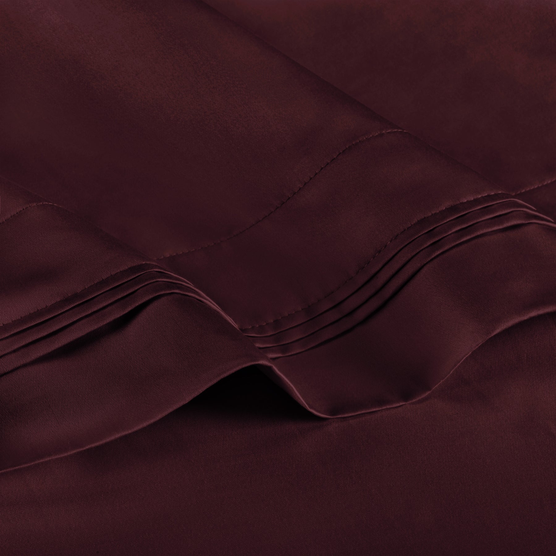 Premium 650 Thread Count Egyptian Cotton Solid Pillowcase Set - Plum