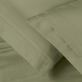 Premium 650 Thread Count Egyptian Cotton Solid Pillowcase Set - Sage