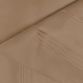 Premium 650 Thread Count Egyptian Cotton Solid Pillowcase Set -  Taupe