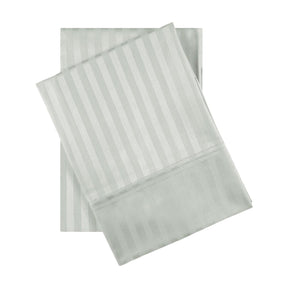 Premium 600 Thread Count Egyptian Cotton Striped Pillowcase Set - Mint