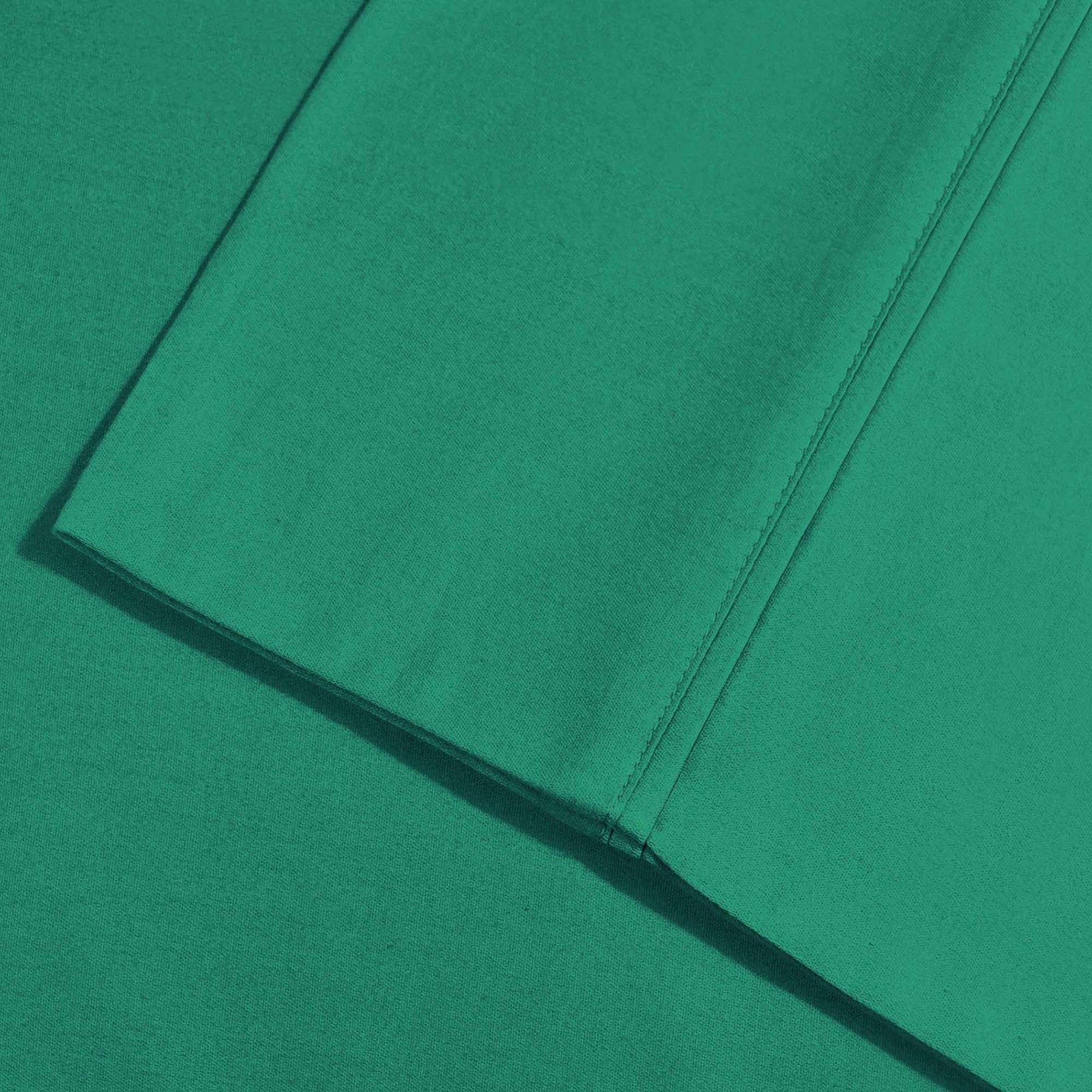 Superior Premium Plush Solid Deep Pocket Cotton Blend Bed Sheet Set - Hunter Green