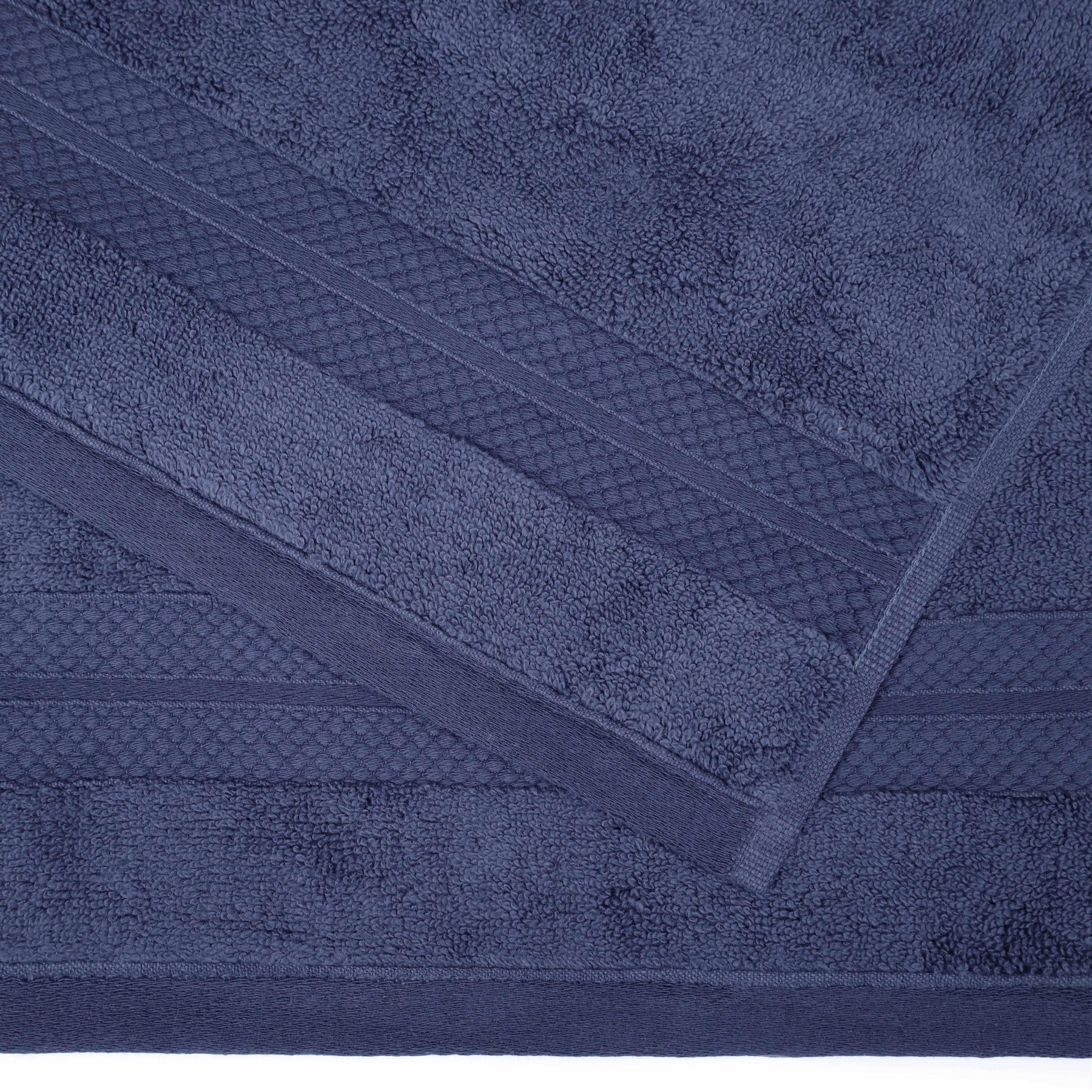  Superior Premium Turkish Cotton Assorted 6-Piece Towel Set - Crown Blue