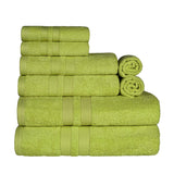 Ultra-Soft Cotton Absorbent Quick-Drying Solid 8 Piece Towel Set - Towel Set by Superior