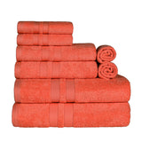 Ultra-Soft Cotton Absorbent Quick-Drying Solid 8 Piece Towel Set - Towel Set by Superior