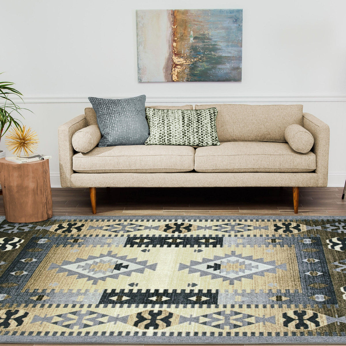 Superior Motega Aztec Indoor Area Rug or Runner-Rugs by Superior-Home City Inc