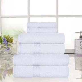Ultra-Plush Turkish Cotton Hotel Collection Super Absorbent Solid Luxury Bathroom Set - White