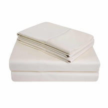 Superior 900-Thread Count Cotton Solid Ultra-Soft Premium Deep Pocket Sheet Set - Ivory