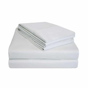 Superior 900-Thread Count Cotton Solid Ultra-Soft Premium Deep Pocket Sheet Set - White 