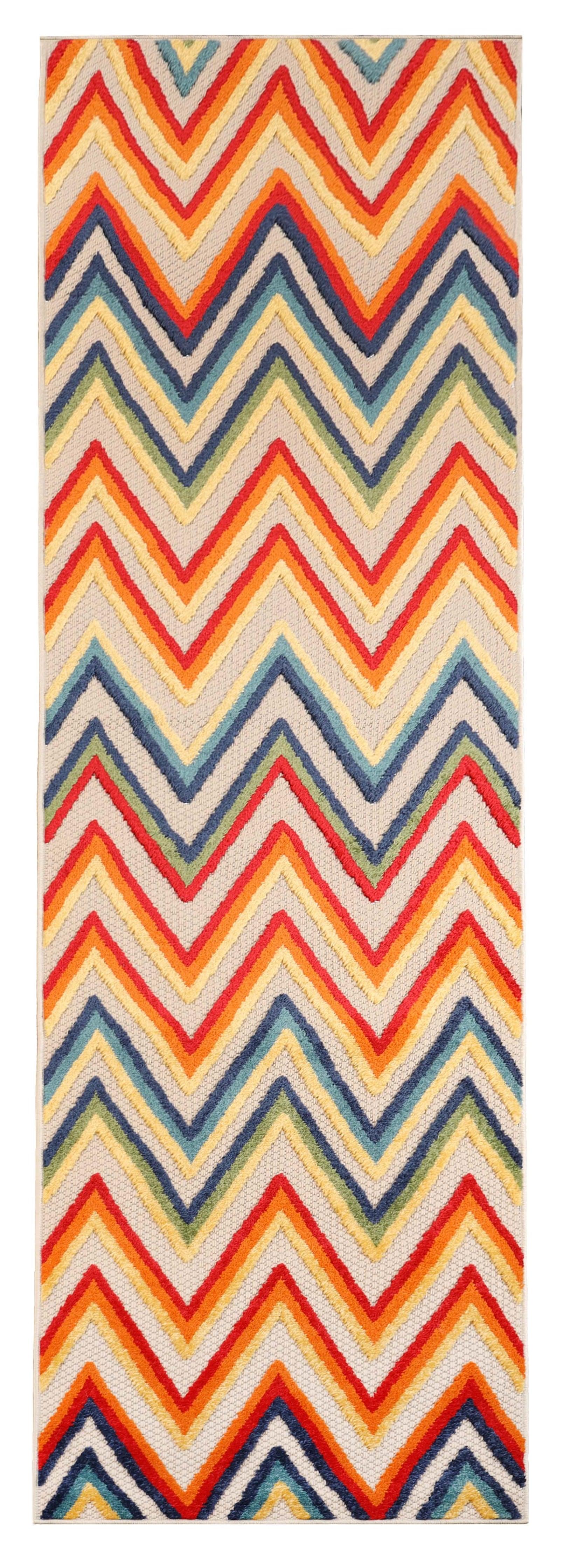 Acacia Geometric Zigzag Area Rug Modern Indoor Outdoor Rugs - Rugs by Superior