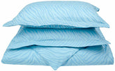 Animal Print Microfiber Duvet Case Set, Sheet Set, Pillowcase - Duvet Cover Set-Light Blue