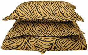 Animal Print Microfiber Duvet Case Set, Sheet Set, Pillowcase - Duvet Cover Set-Leopard