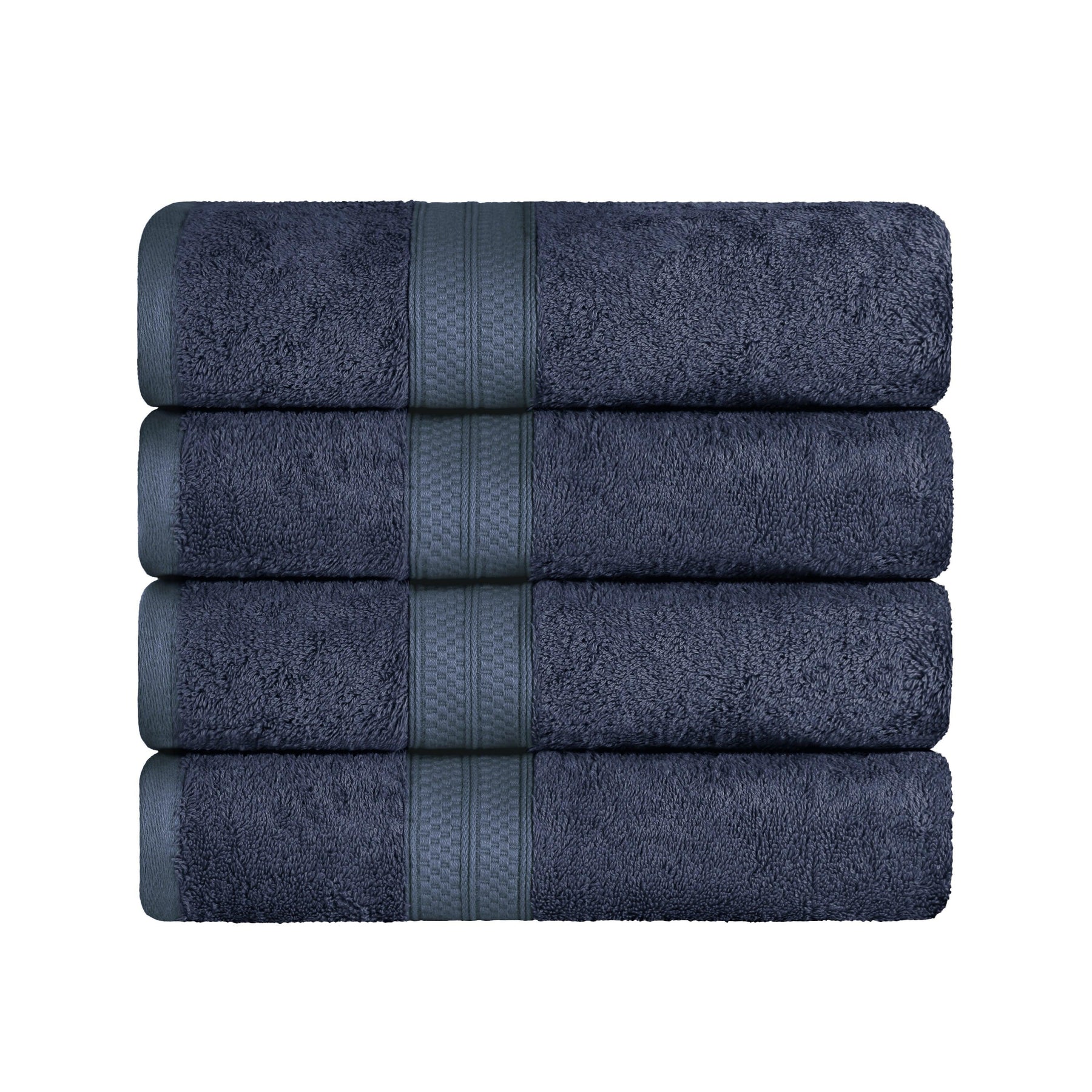  Ultra-Soft Hypoallergenic Rayon from Bamboo Cotton Blend Assorted Bath Towel Set -  River  Blue