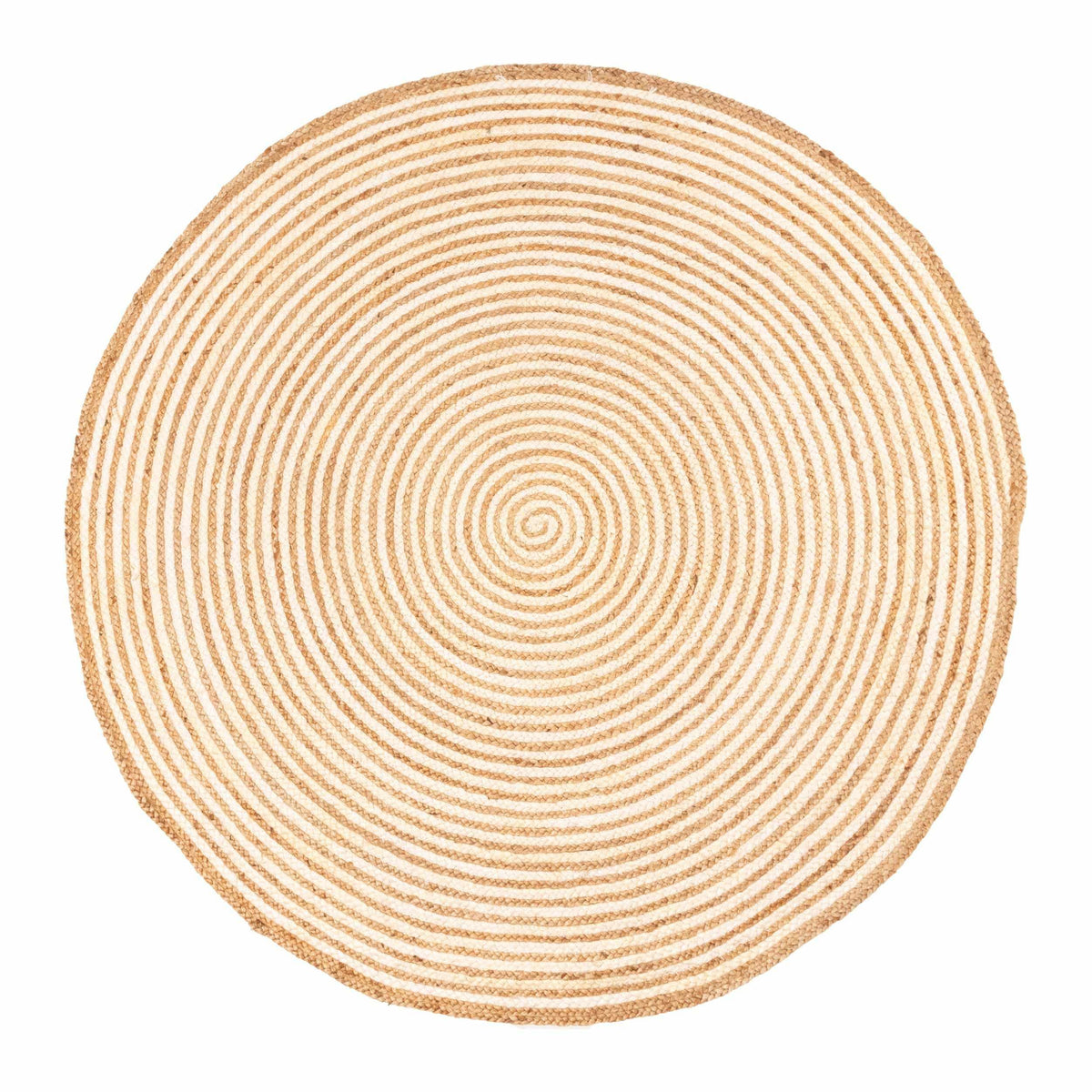 Braided Round Jute Indoor Area Rug-Rugs by Superior-Home City Inc