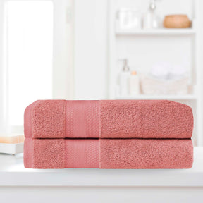 Superior Premium Turkish-Cotton Assorted Towel Set - Coral