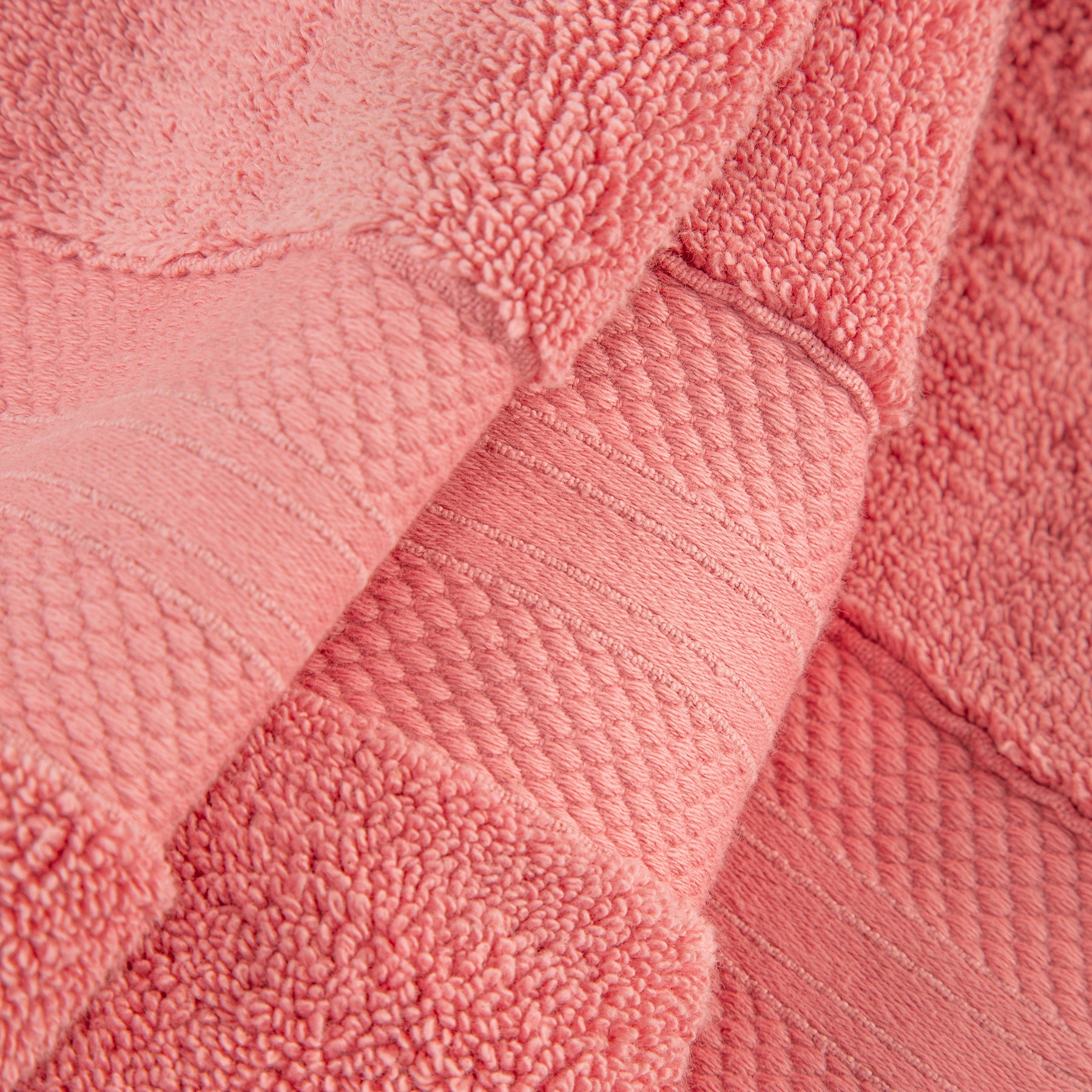 Superior Premium Turkish-Cotton Assorted Towel Set - Coral
