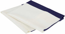 Cabana Stripe Wrinkle Resistant Cotton Blend Pillowcase Set of 2 - Navy Blue