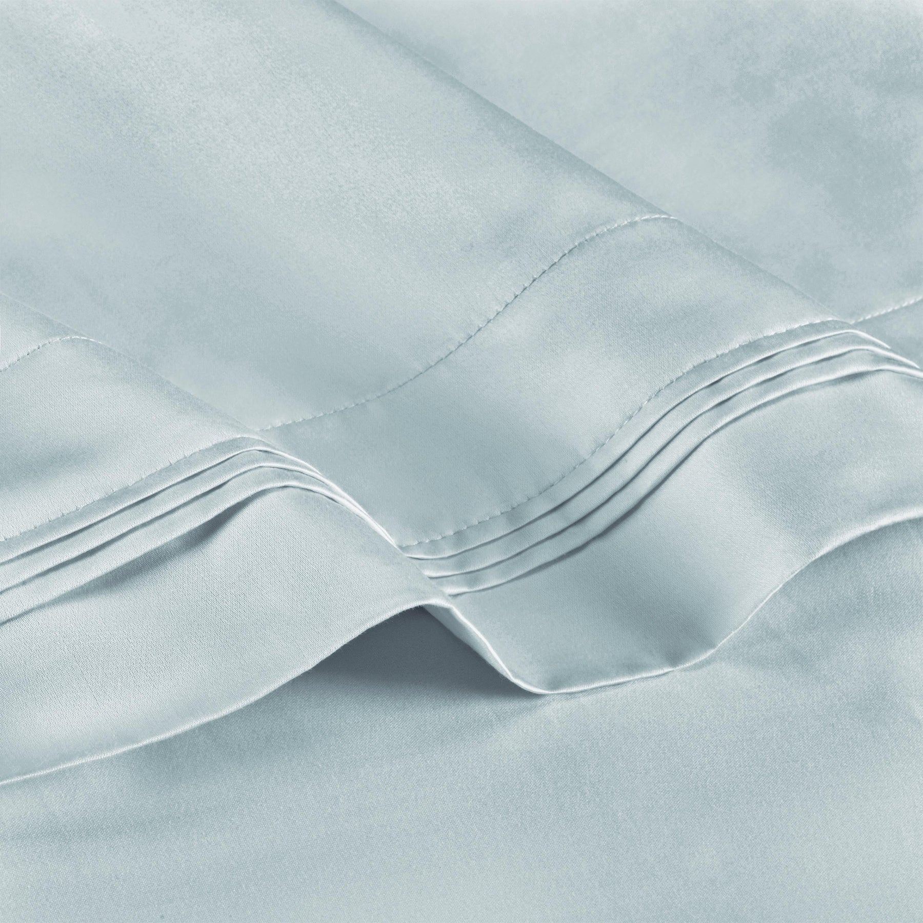 Superior 1000-Thread Count Egyptian Cotton Solid Pillowcase Set - Baby Blue