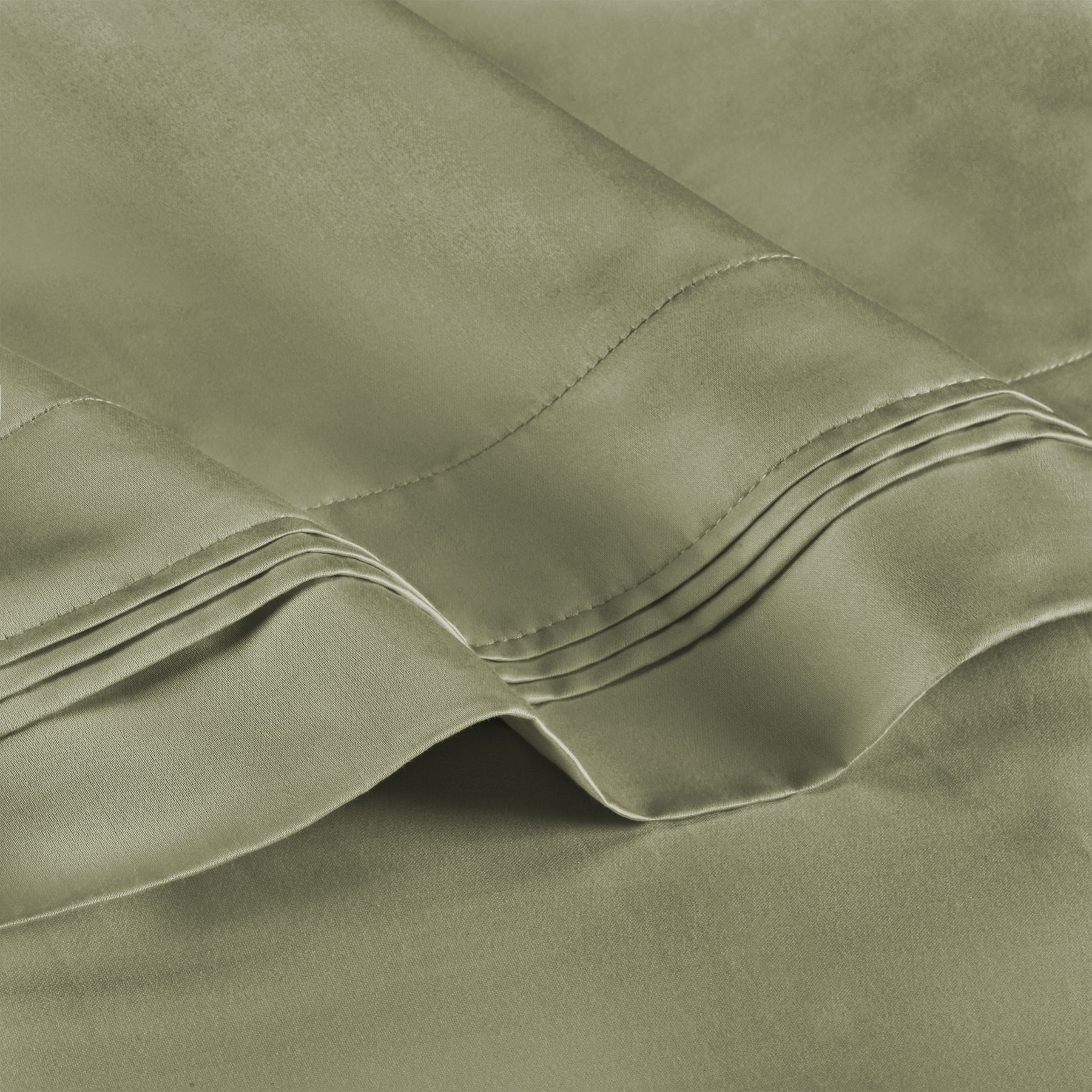 Superior 1000-Thread Count Egyptian Cotton Solid Pillowcase Set - Sage