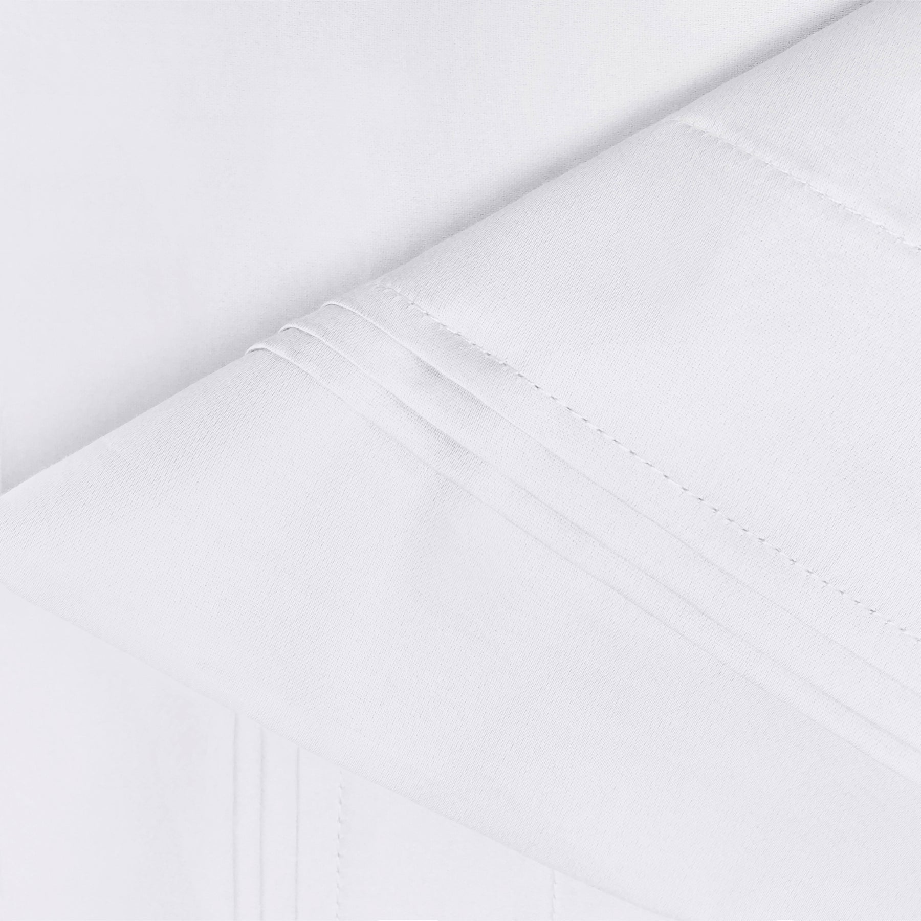 Superior 1000-Thread Count Egyptian Cotton Solid Pillowcase Set - White