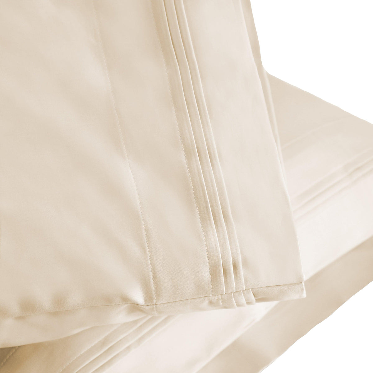 Superior 1000-Thread Count Egyptian Cotton Solid Pillowcase Set - Ivory