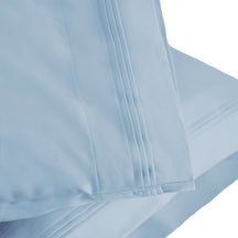 Superior 1000-Thread Count Egyptian Cotton Solid Pillowcase Set - Light Blue