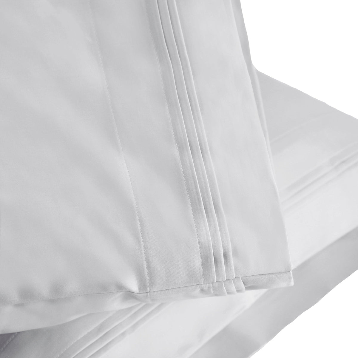 Superior 1000-Thread Count Egyptian Cotton Solid Pillowcase Set - Platinum