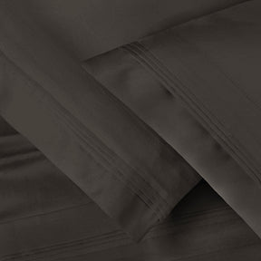 Superior 1000-Thread Count Egyptian Cotton Solid Pillowcase Set - Charcoal