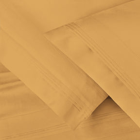 Superior 1000-Thread Count Egyptian Cotton Solid Pillowcase Set - Gold