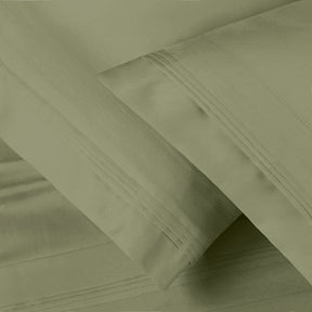 Superior 1000-Thread Count Egyptian Cotton Solid Pillowcase Set - Sage